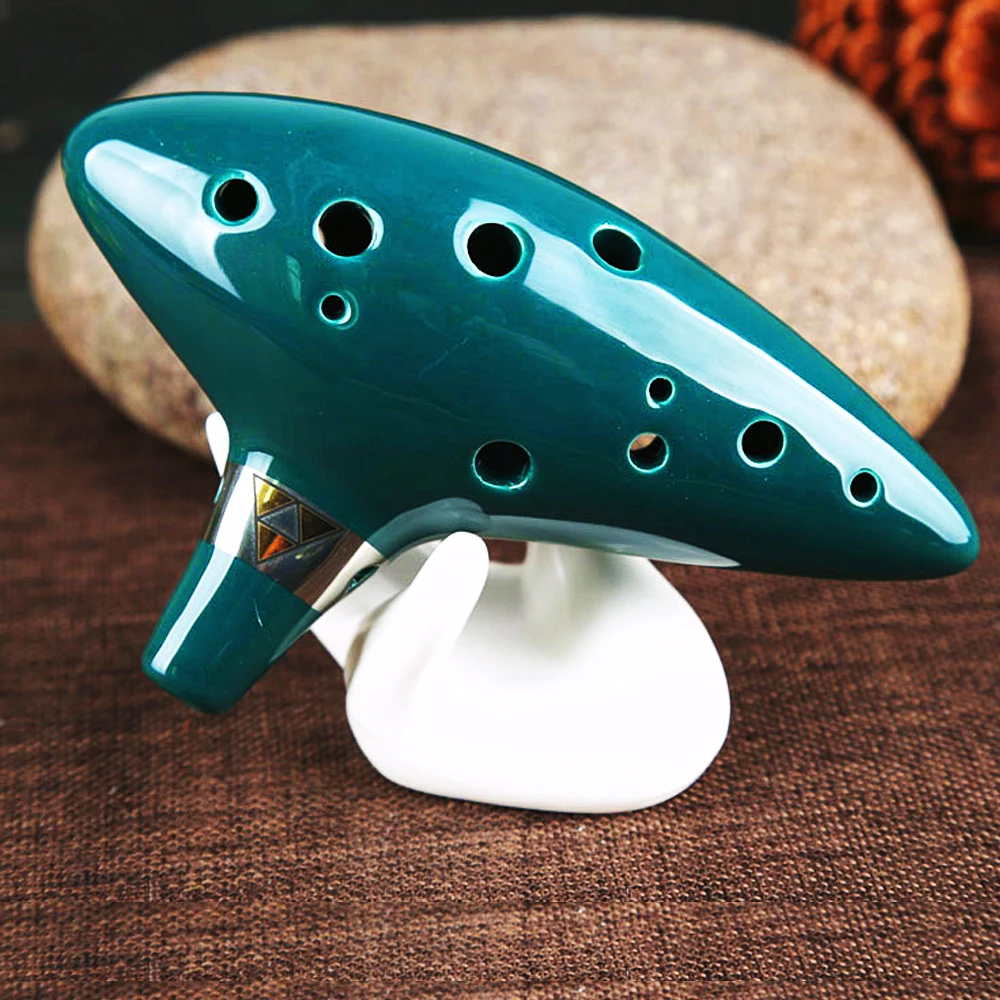 12 отверстий Ocarina Midrange C Sedar Time Flute превосходное качество звука синяя отправляются