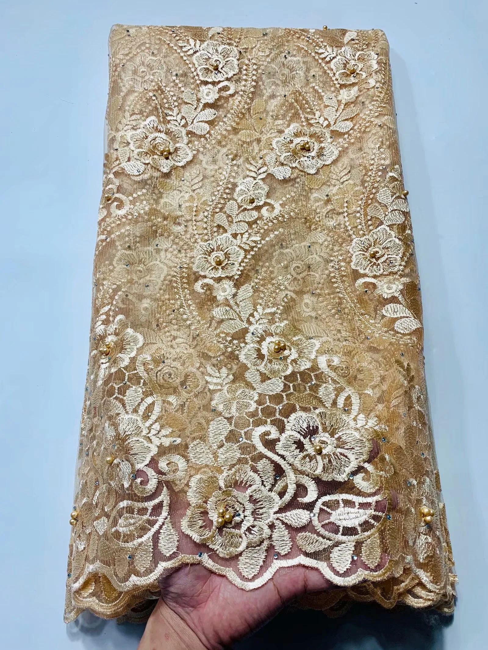 Новейшая Королевская Синяя кружевная ткань 2020 Высококачественная модная с