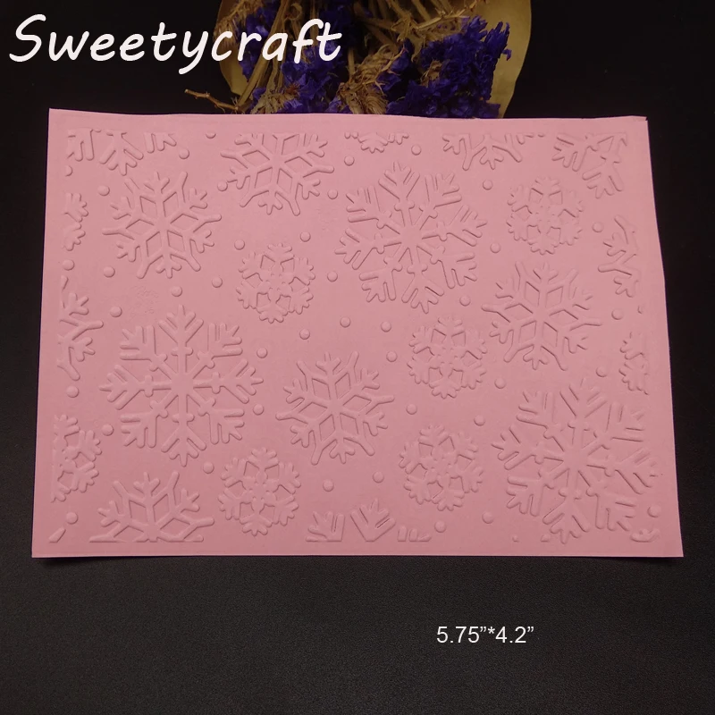 Рождественская Снежинка пластиковая папка для тиснения DIY бумажный ремесленный