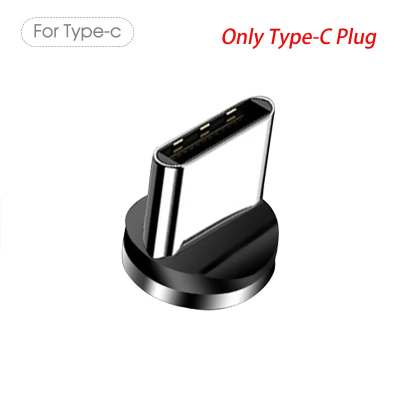 Only Type C Plug 1M 2M Magnetic Micro USB Cable For Samsung Android Mobile Phone Type-c Charging For Redmi Note 7 8 Pro Magnet Charger Wire Cord - Цвет: Only Type C Plug