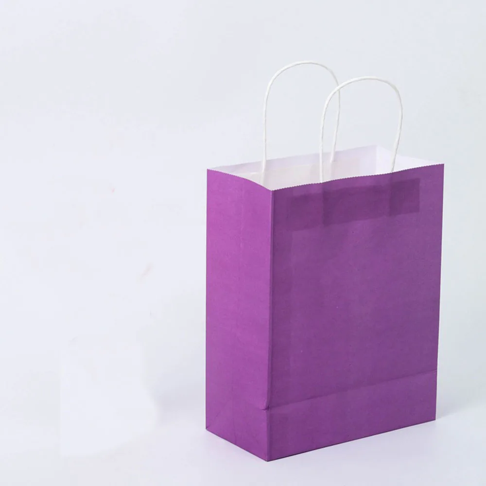 5 шт окружающей среды мешок модный Подарочный пакет из крафт бумаги с ручкой