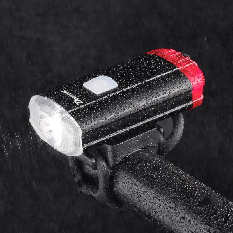

2 in 1 Bicycle Headlight Rear Lamp 15 Modes 800mAH Handlebar Helmet Mount USB Charge Cycling Front Lighting FlashLight For Bike