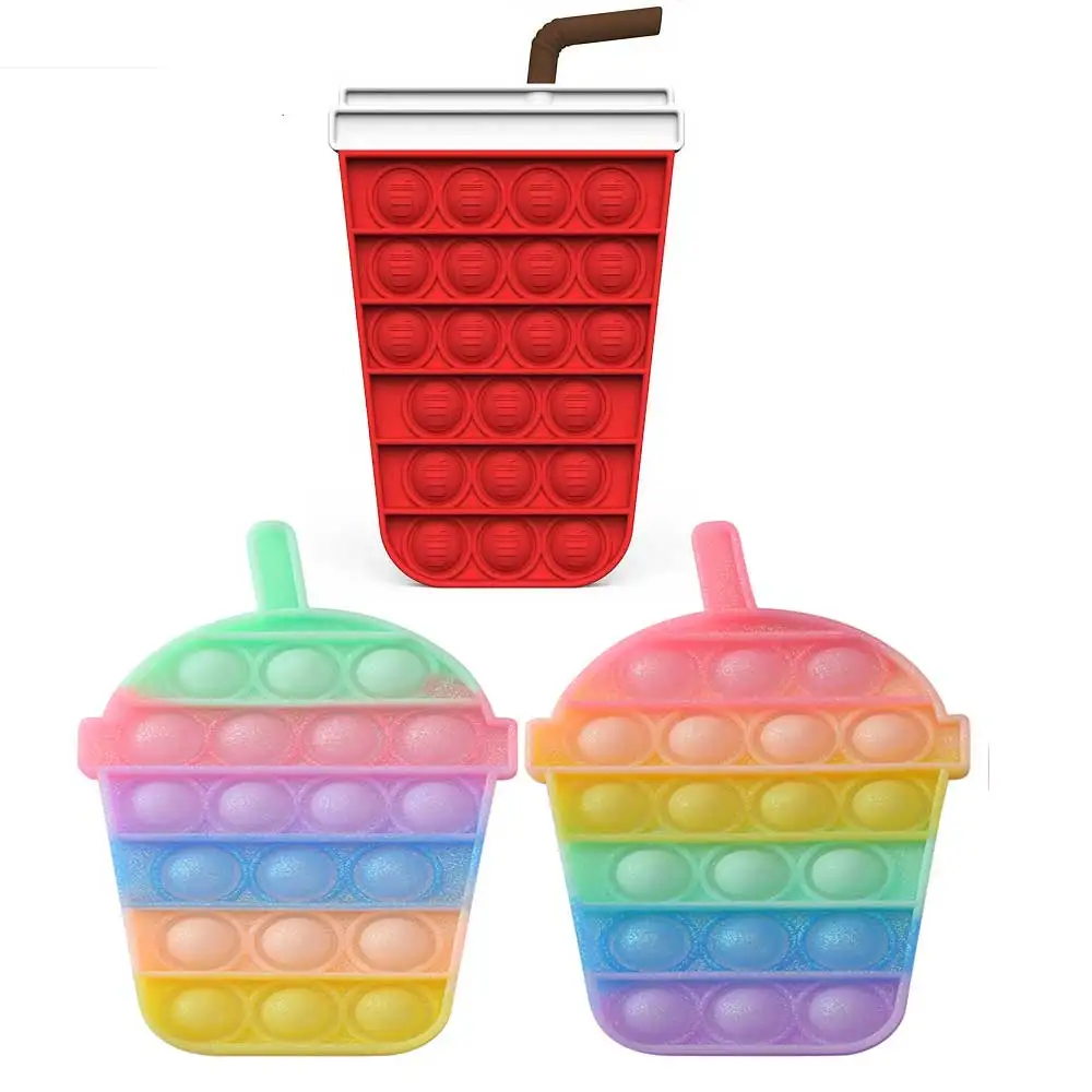 

Антистрессовая интеллектуальная кружка-кола с пузырьками для детей и взрослых, декоративная пресс-доска с ионами, семейная Простая игра, ин...