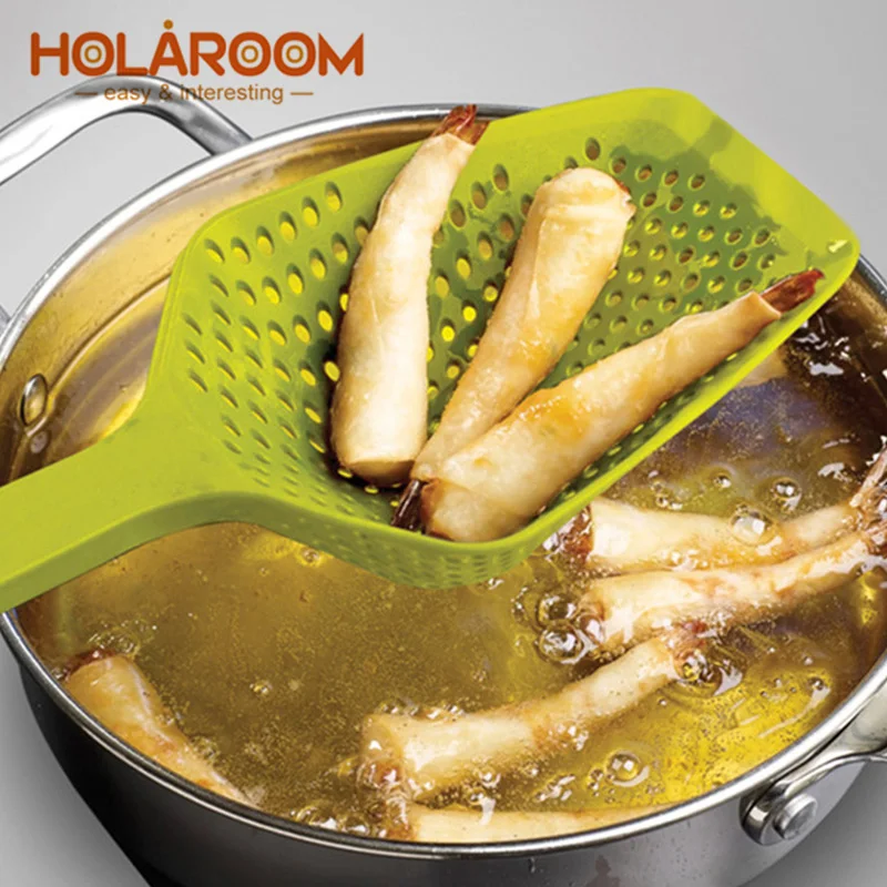Holaroom 1 шт. Совок Дуршлаг слив приборы для приготовления пищи овощи водозабора