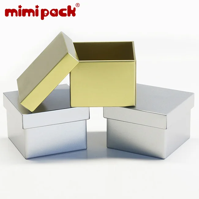 Mimipack креативные 24 штуки квадратные/прямоугольные жестяные банки для печенья, Подарочная коробка для мелочей, органайзер для свадебных украшений