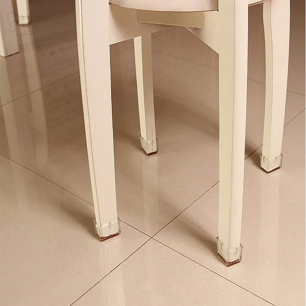 Силиконовые накладки на ножки стула 16 шт. прозрачные колпачки для мебели