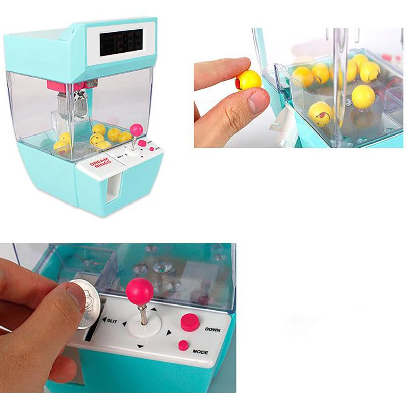 New Children Birthday Present Coin Operated Game Machine Crane Candy Doll Grabber Claw Arcade Automatic Toys | Спорт и развлечения