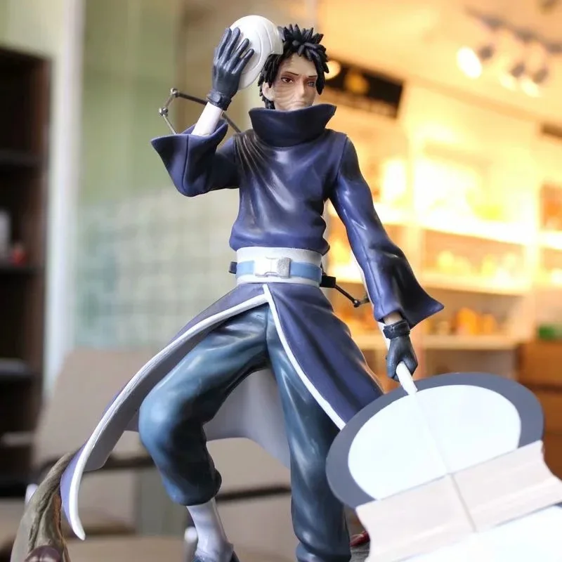 

A man in a blue trench coat warrior with a fan Pre-painted Figure