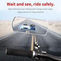 cycling bicycle rear view mirror flexible handlebar end mirrors aluminum alloy lens mtb safety side bike rearview accessories