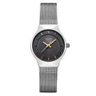 Часы женские из нержавеющей стали, японские модные дамские наручные часы, Тонкий деловой подарок для матери, без коробки