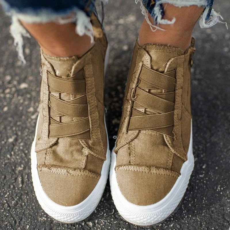 

2020 Women Casual Shoes Woman Ladies Canvas Vintage Girls 5CM Heels Travel Sneakers ladies Dropshipping