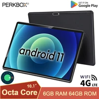 android 11 0 tablet perkbox 10 inch tablet 6gb ram 64gb rom octa core processor google certified 6000mah battery wifi gps pad
