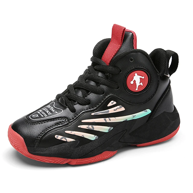 

New Kids Sports Shoes Chunky Sneakers for Boys Basketball Shoes Soft Non-slip Children Basketball Sneakers Boys Basket Trainers