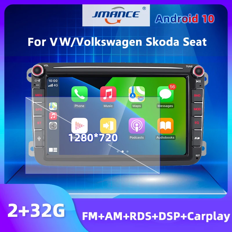 

Автомагнитола JMANCE, мультимедийный плеер на Android 10, с GPS, для Passat b6, VW/Volkswagen/Golf/Skoda/Seat, FM/AM, RDS, DSP, типоразмер 2 din