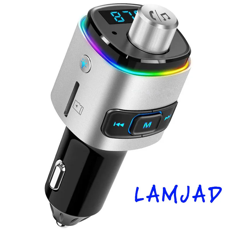 Автомобильный Bluetooth передатчик FM зарядное устройство AUX модификатор 4 2