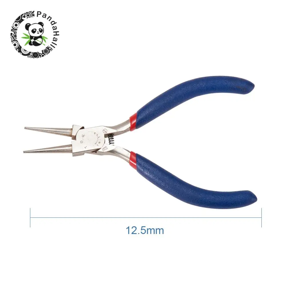 Round Nose Pliers Ювелирные плоскогубцы из нержавеющей стали, боковая резка, круглый нос, изогнутый нос, длинная цепочка, плоскогубцы, инструменты для самостоятельного изготовления ювелирных изделий - Цвет: Round Nose Pliers