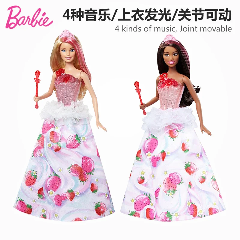 Барби красивая принцесса сладкие мечты Приключения набор милая юбка со звуком