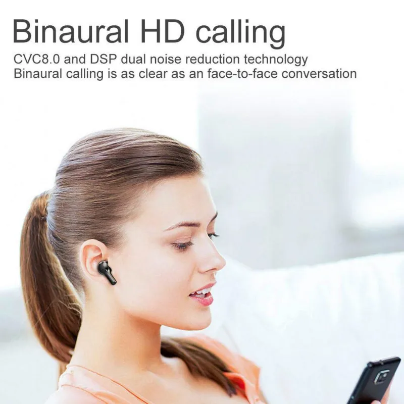 Фото R3 Беспроводной наушники Bluetooth 5 0 Шум отмены в ухо с 2000 мА · ч зарядный чехол IPX7 R3 Беспроводной наушники Bluetooth 5 0 Шум отмены в ухо с 2000 мА · ч зарядный чехол IPX7