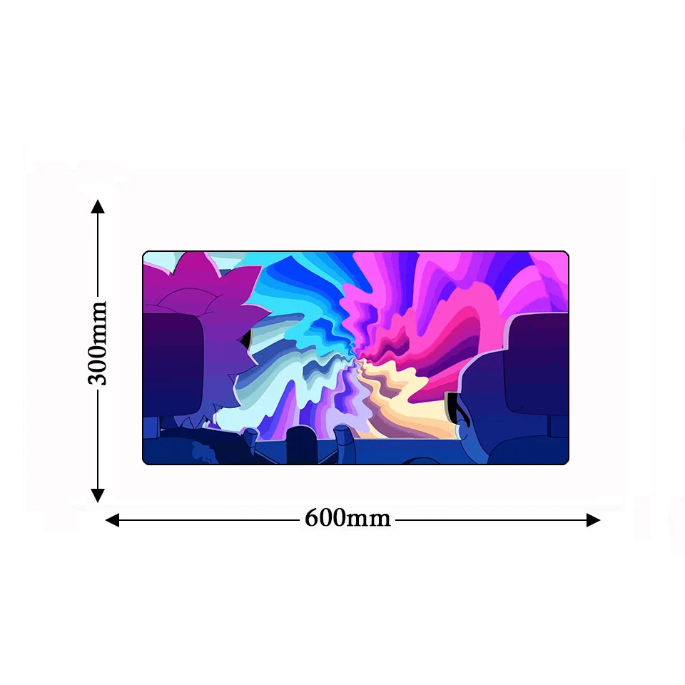 

Cute Cartoon Anime Rick Morty Funny Locking Edge Keyboard Mouse Pad Desk Computer Gamer Game Gaming Player Mousepad Mat