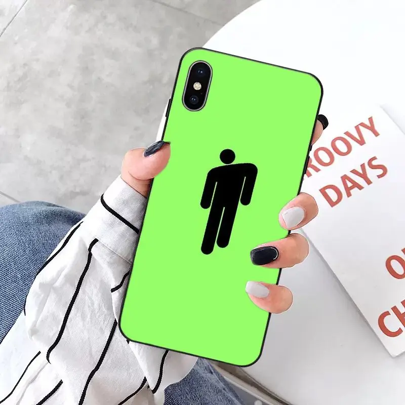 A15 MaiYaCa Billie eilish Smart Cover черный мягкий чехол для телефона для Apple iPhone 8 7 6 6S Plus X XS MAX 5 5S SE XR 11 11pro max - Цвет: A15