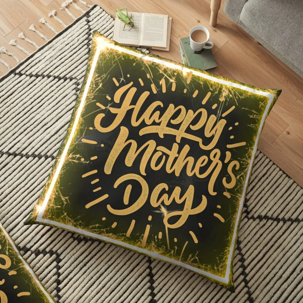 

Счастливый День матери золото Привет печатные декоративные подушки дивана Наволочка украшения для домашнего декора, накидка для подушки