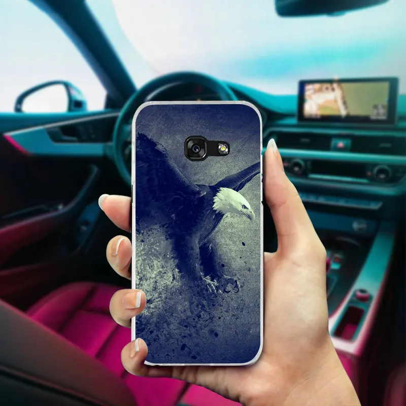 For Samsung Galaxy J1 J2 J3 J5 J7 A3 A5 A7 2016 2017 Coque Bags Soft Silicone TPU Cell Phone Cases Hot Sale Bald Eagle In Flight | Мобильные