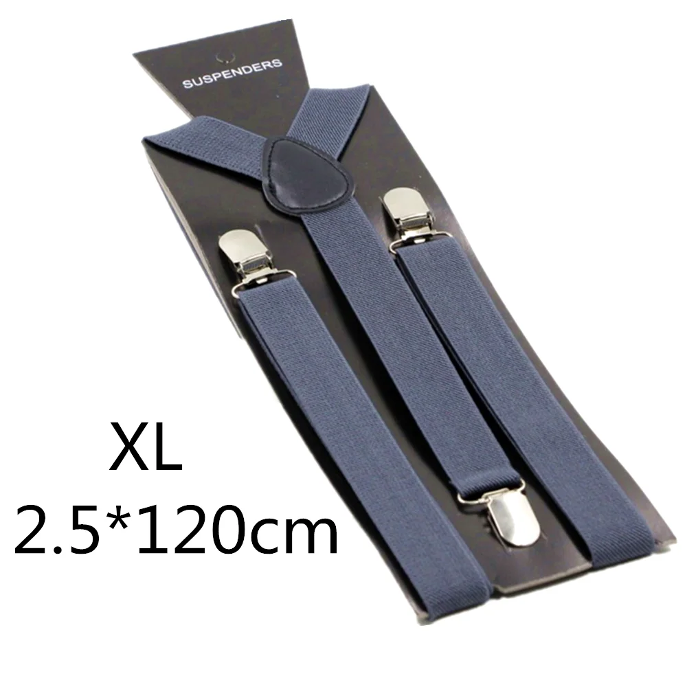 dark grey-120cm Однотонные подтяжки унисекс для детей и взрослых, для мужчин, женщин, мальчиков и девочек, эластичные регулируемые детские аксессуары-скобы, 5 размеров, для родителей и детей - Цвет: dark grey-120cm