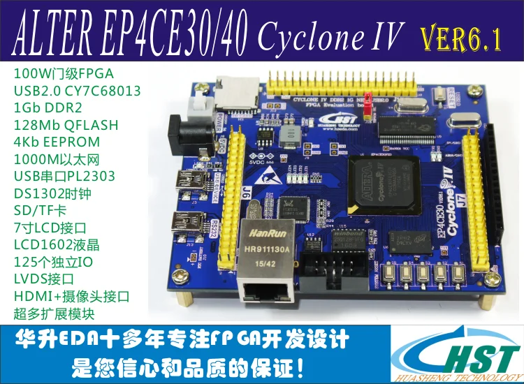 

Плата разработки ALTERA EP4CE30 EP4CE40 FPGA, гигабитная Сеть USB2.0 DDR2