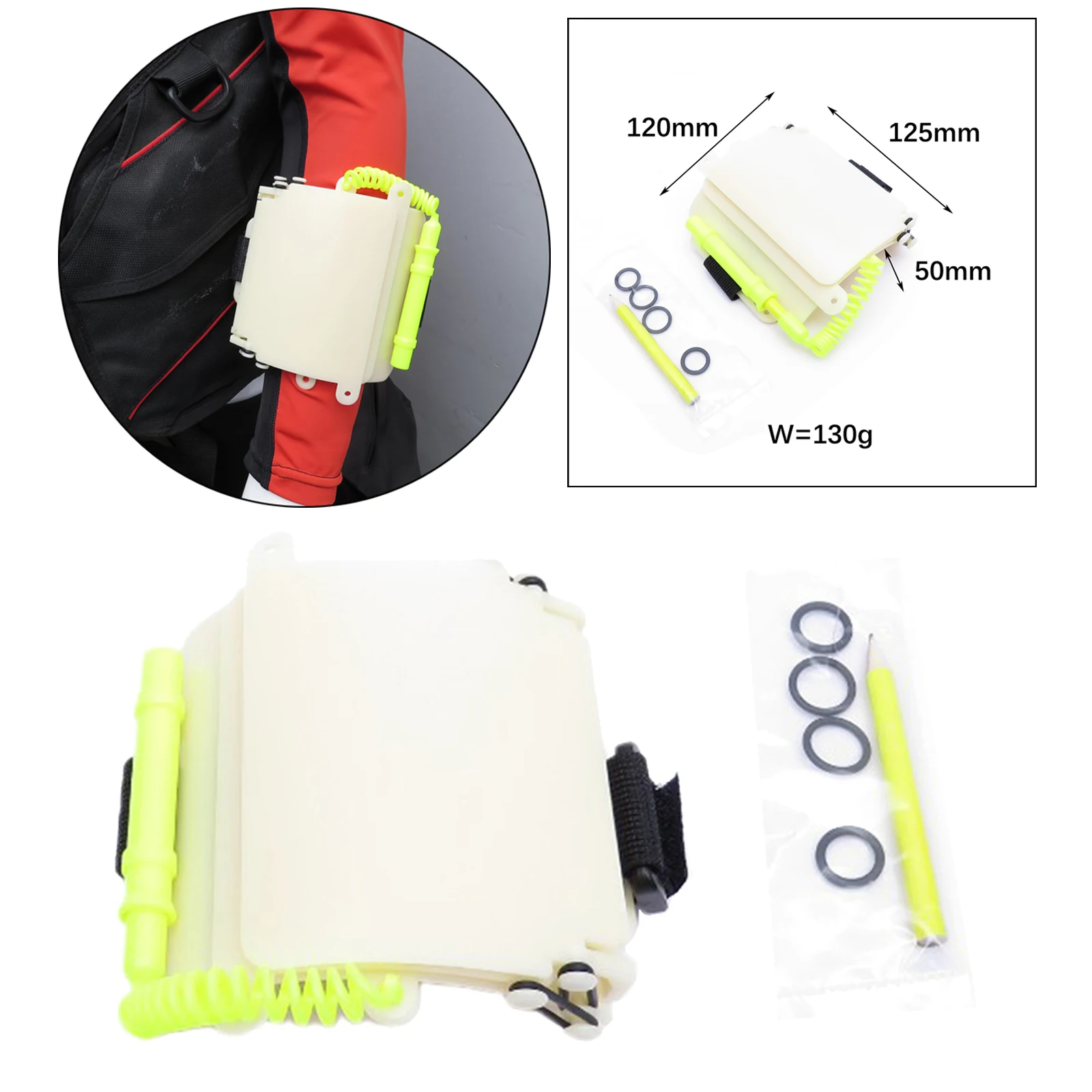 

Водонепроницаемая записная книжка премиум-класса для дайвинга, светящаяся в темноте, с ремешком для подводных водных видов спорта