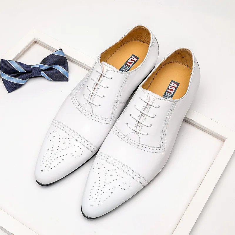 

2021 Summer New Business Men's Casual Leather Shoes Men's Leather Gentleman Broch Men's Leather Shoes Dress Shoes KV086