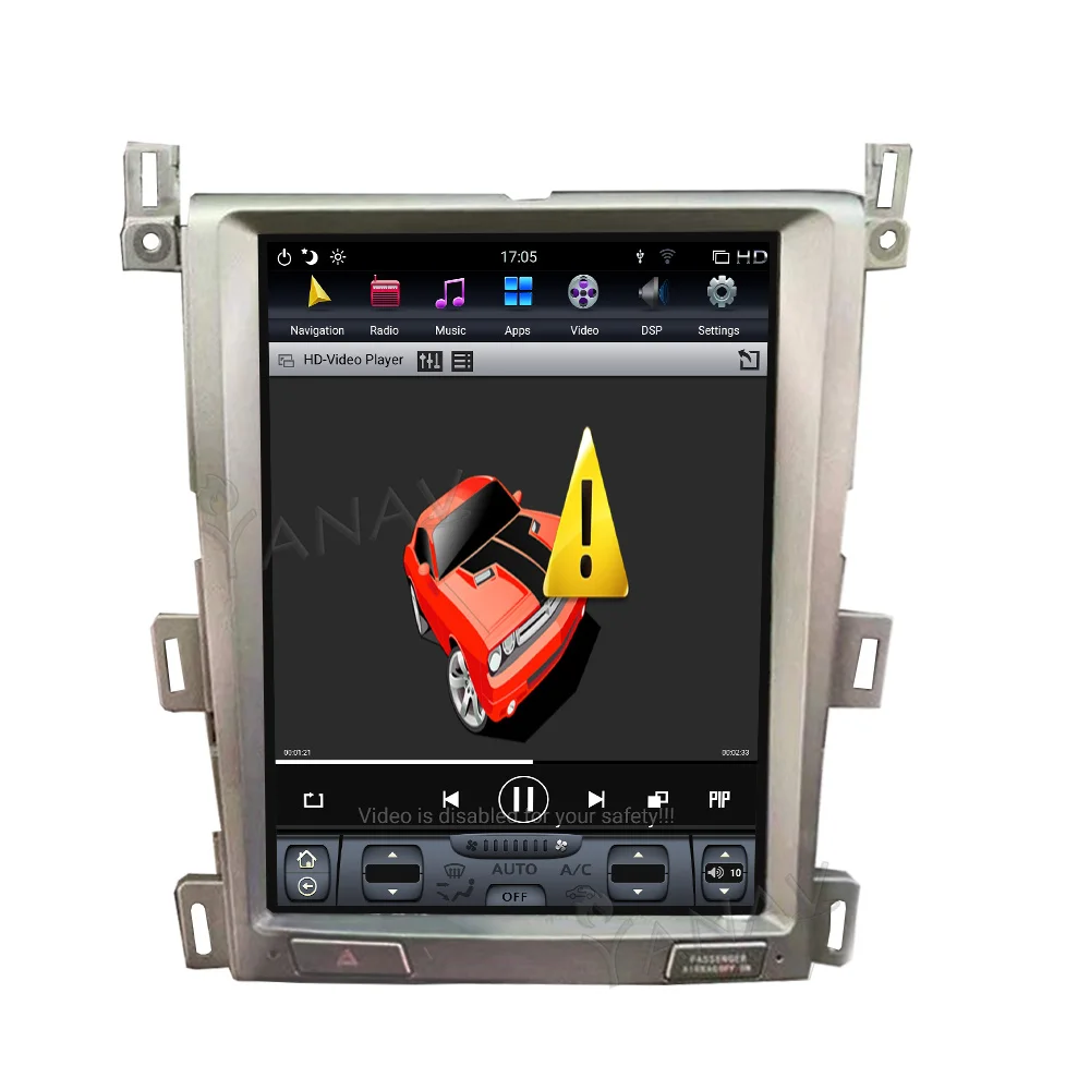 2 Din Андроид магнитола автомобиля для Ford Edge 2007-2014 с навигацией GPS, мультимедийной головной устройство, MP3-плеер, беспроводной Carplay.