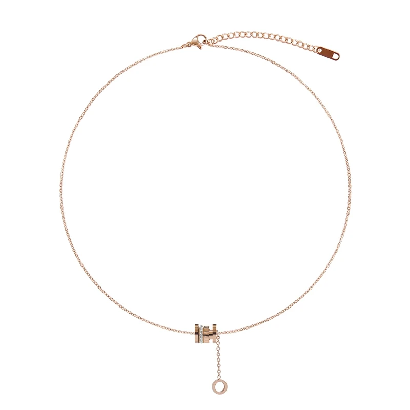 

New Vintage Pendant Necklace Women's Exquisite Female Y2K Aesthetics Lock Bone Chain Fashion Simple Neck Chain Accessories