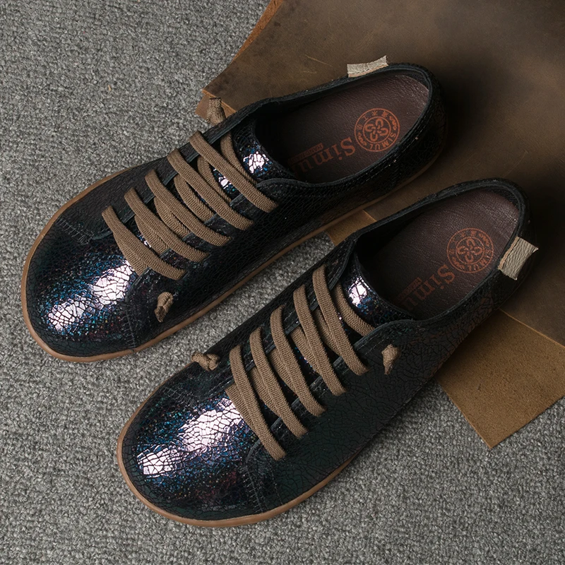 Женская обувь на плоской подошве Повседневная из натуральной кожи Женские