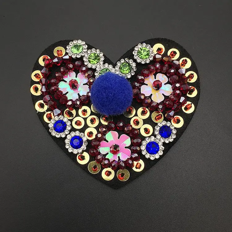 Милые маленькие нашивки Новая мода ручная работа бант цветок из хрусталя для