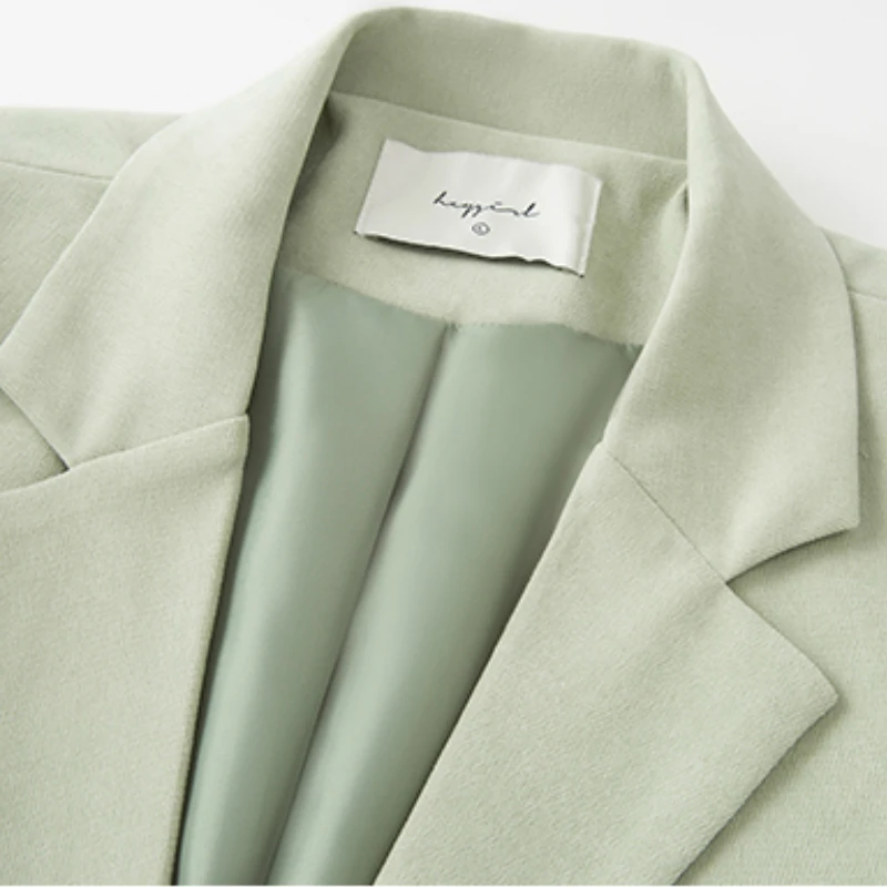 

Blazers Women Solid Pockets Ins Chic Loose Korean Style Womens Outwears Fashion Stylish Elegant Casual Workwear Femme OL Simple