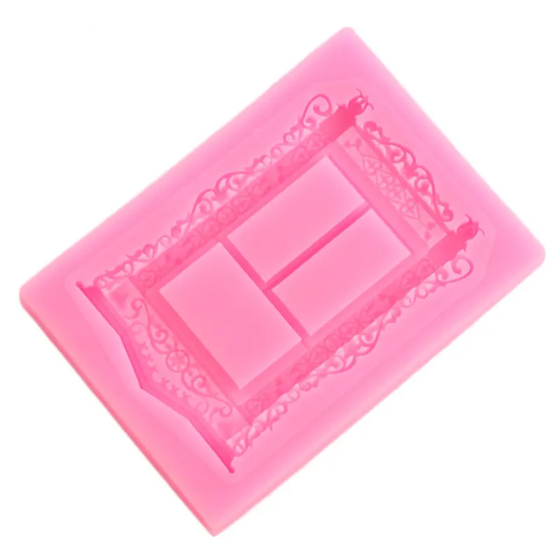 Sugarcraft Window Silicone Mold DIY Frame Cake Border Fondant Decorating Tools Candy Clay Chocolate Gumpaste Molds | Дом и сад