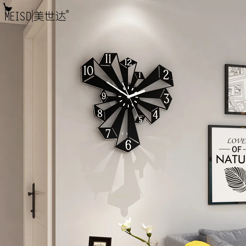 Большие часы настенные MEISD современного дизайна Креативные кухонные кварцевые