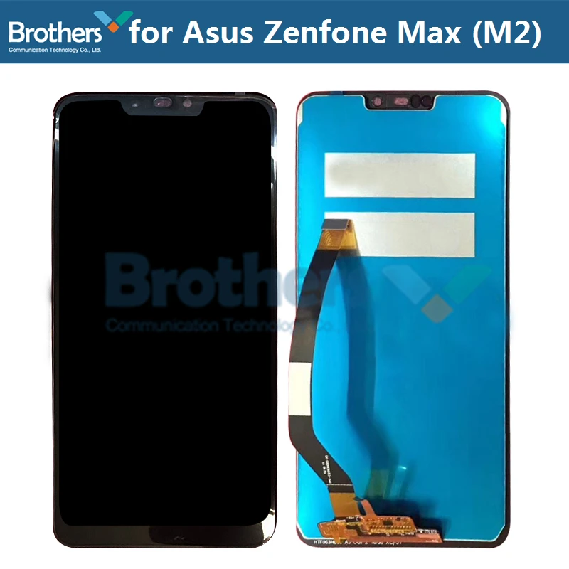 ЖК дисплей с рамкой для Asus Zenfone Max M2 ZB633KL сенсорный экран дигитайзером ASUS тестовый