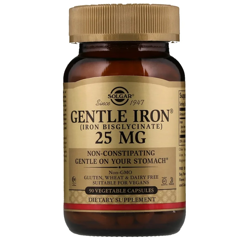 

Solgar, Gentle Iron, 25 mg, 90 Vegetable Capsules FREE SHIPPING