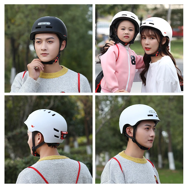

NEW Bicycle Helmet LED Light Rechargeable Intergrally-molded Cycling Helmet Mountain Road Bike Helmet Sport Safe Hat For Man