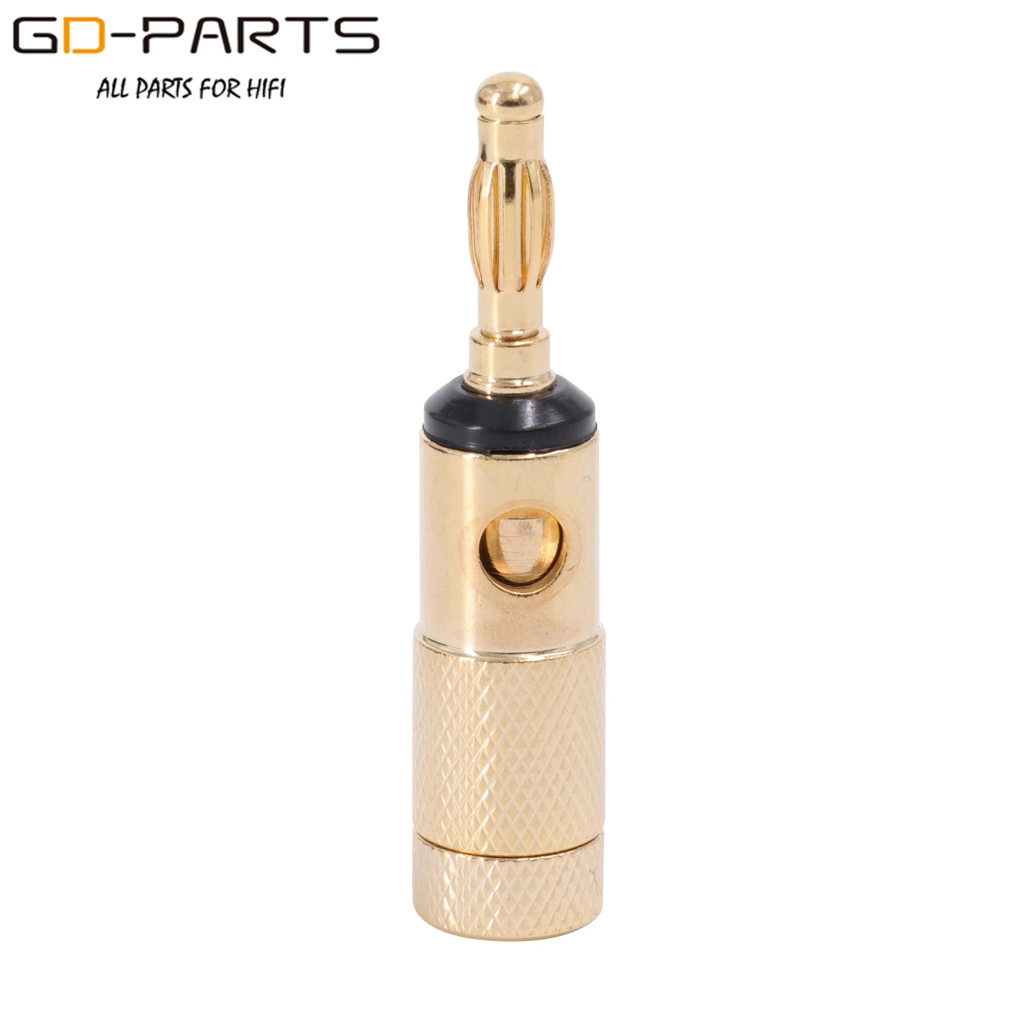 Позолоченный латунный штекер типа банан для динамика 4 мм Женский Соединительный