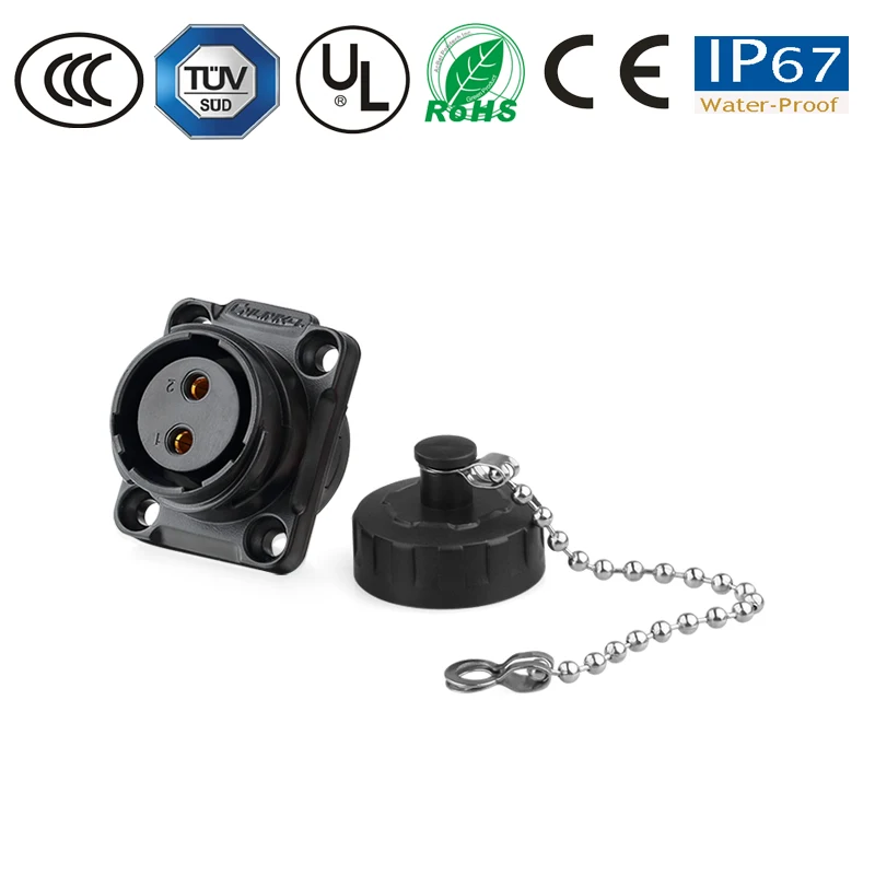 2-контактный штекер и гнездо YM20 круговой авиационный проводной панельный разъем