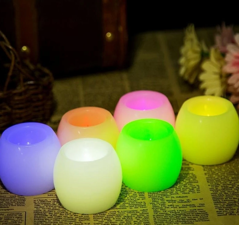 

Creative Round LED Candle Lamp High Quality Mini Electronic Candles Light for Valentine's Day Courtship Gift Free Shipping