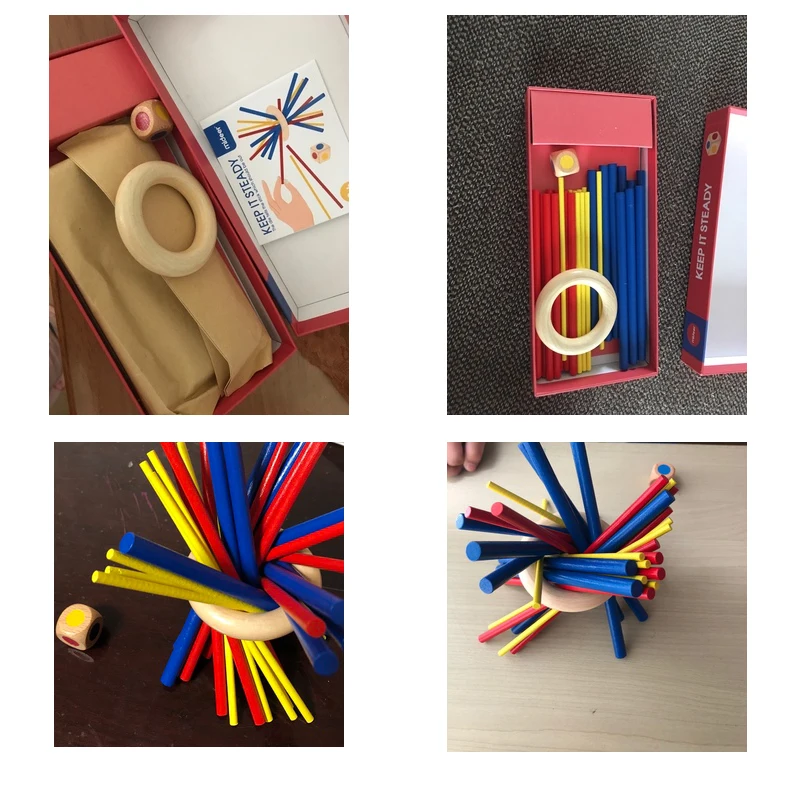 

MiDeer Children Board Game Pig Build Sticks Parent-Child Interactive Puzzle Children's Education Toys Kids Funny Toy Gifts