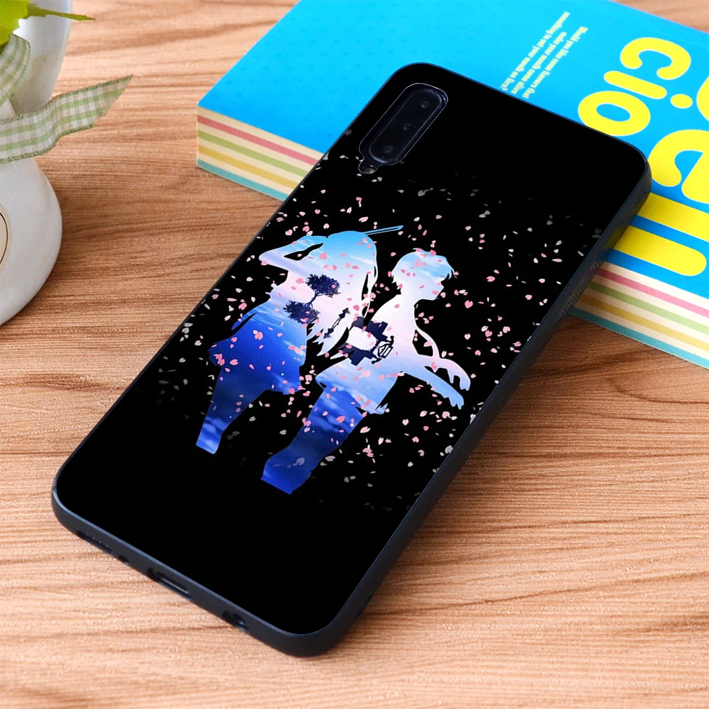 Мягкий чехол из ТПУ для Samsung Galaxy Your Lie в апреле Shigatsu wa Kimi no Use Kaori & Kousei Anime|Бамперы| |