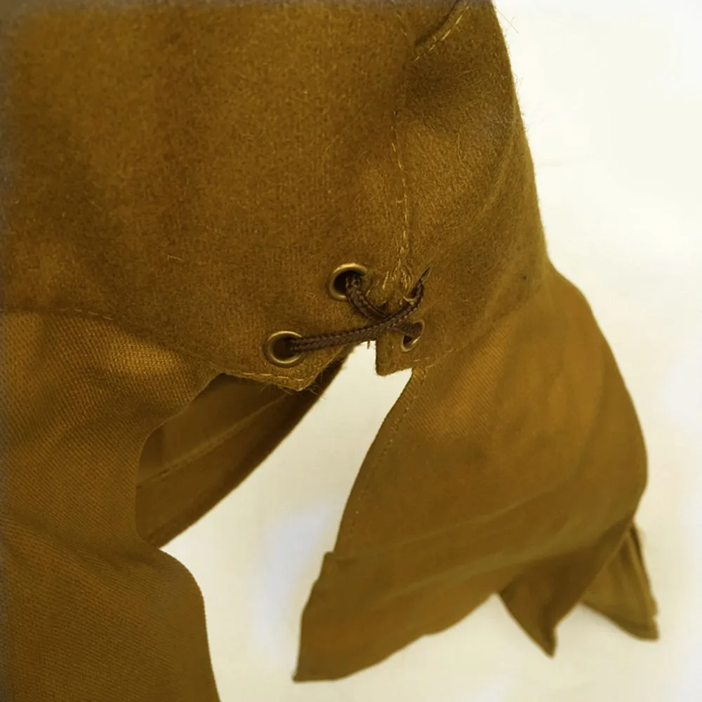 Soldier Field Wool Cap WWII WW2 Japanese with Havelock Neck Flap Sports Hat Male Headgear Vintage Headdress