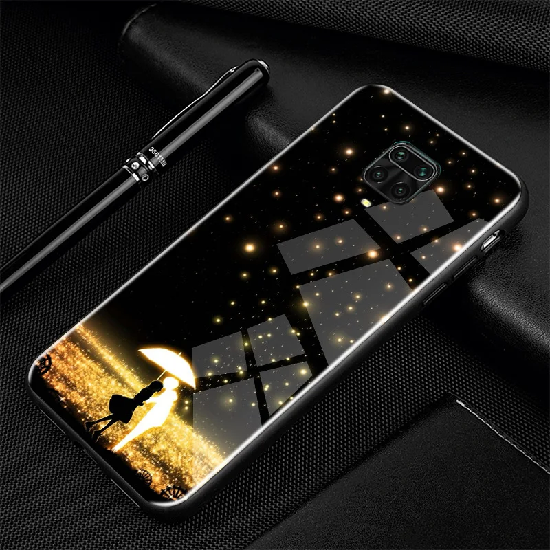 Чехол для Xiaomi Redmi Note 9S пластиковый стеклянный чехол телефона Cover 9 S Pro Max оболочка