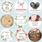 100, на заказ добавьте свои имена и дату, свадебные наклейки, уплотнения для приглашений, конфетные коробки для подарков, наклейки на белый клей