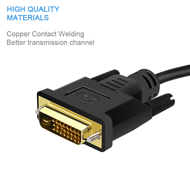 FANGTUOSI HD 1080P DVI штекер к VGA гнезду адаптер 24 + 1 25 контактный 15 гнездовой кабель