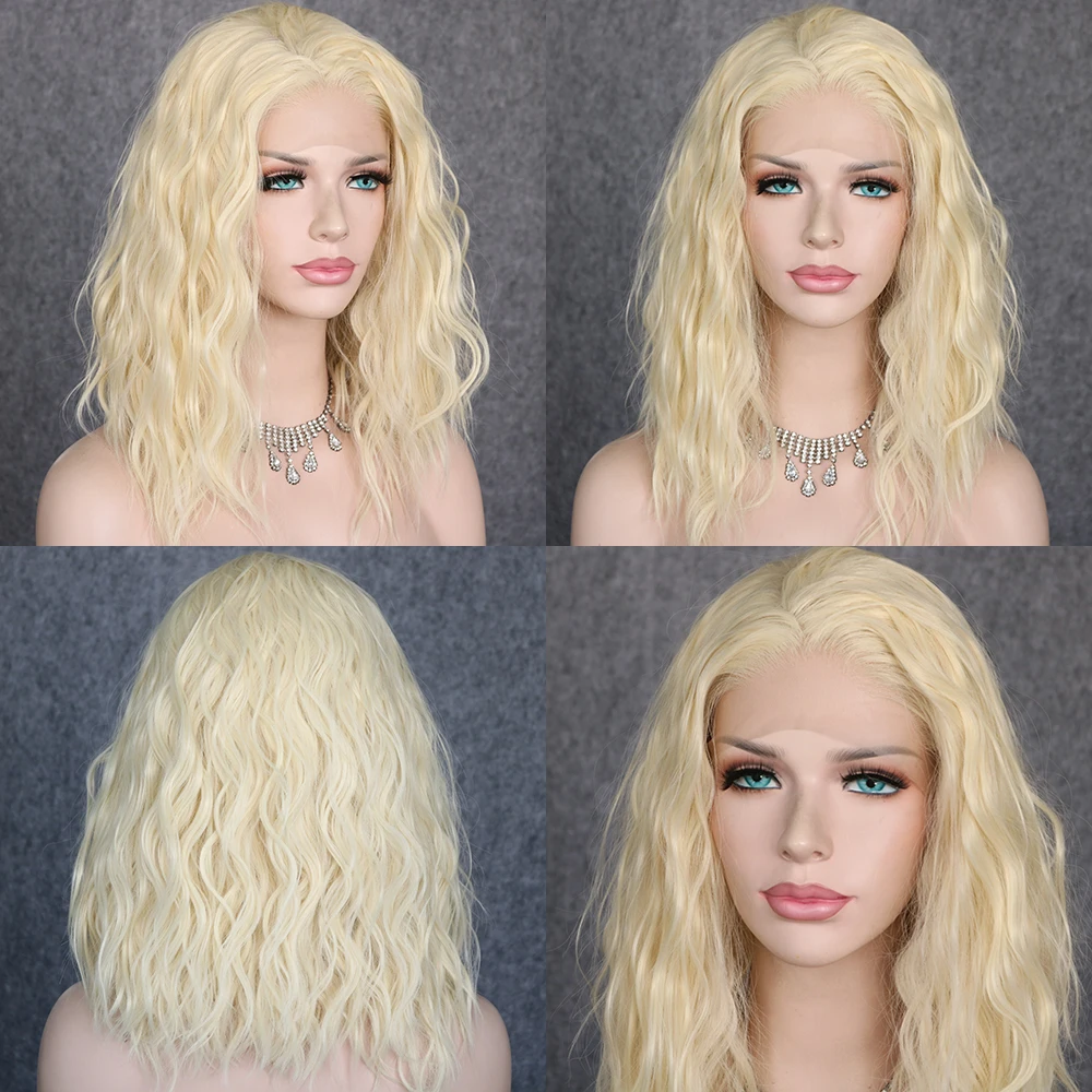 Lvcheryl короткие свободные кудрявые 613 # синтетические кружевные передние парики